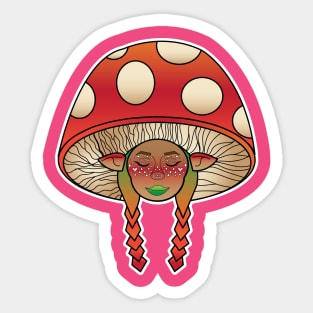 Mushroom Girl Sticker